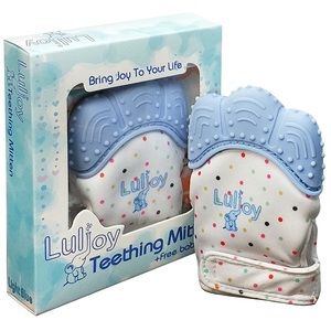 Set of 2 LuliJoy Teething Mitten w/Free Bib